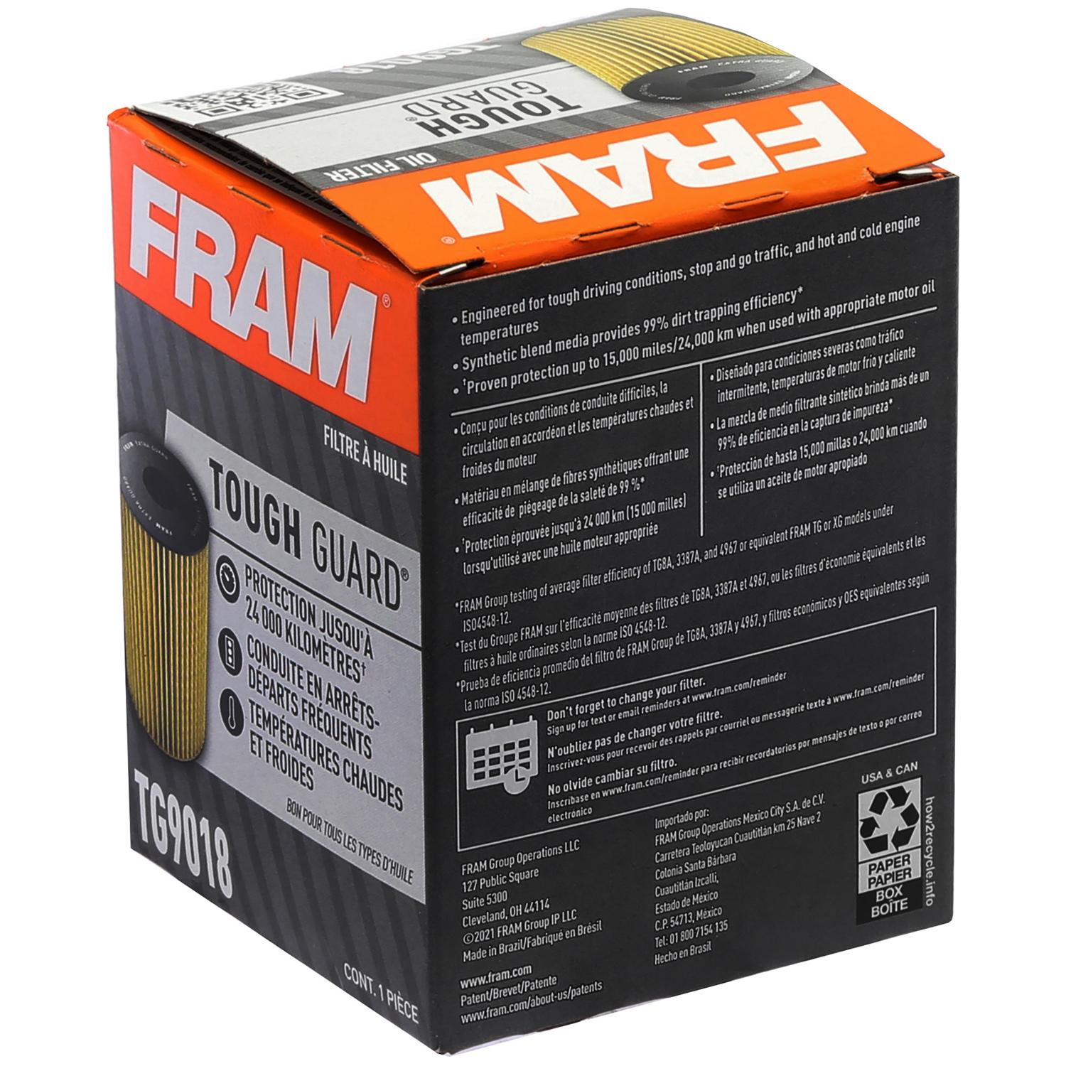 Fram TG9018 Engine Oil Filter product image 5 of 6
