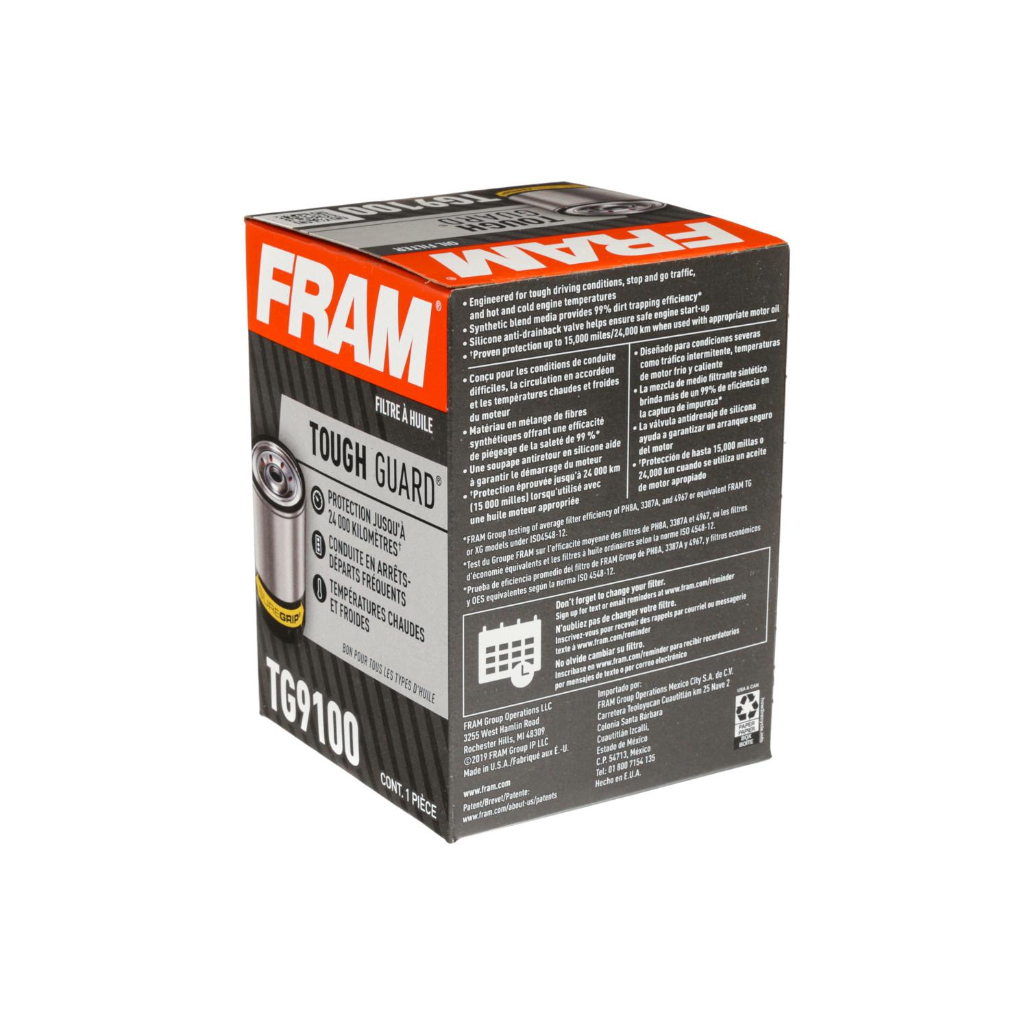 Fram TG9100 - Engine Oil Filter Fram TG9100 Engine Oil Filter product image 4 of 5