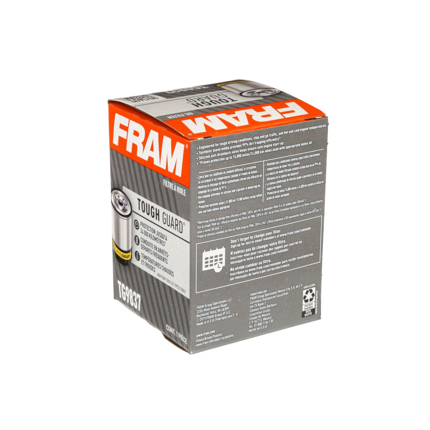 Fram TG9837 - Engine Oil Filter Fram TG9837 Engine Oil Filter product image 4 of 5
