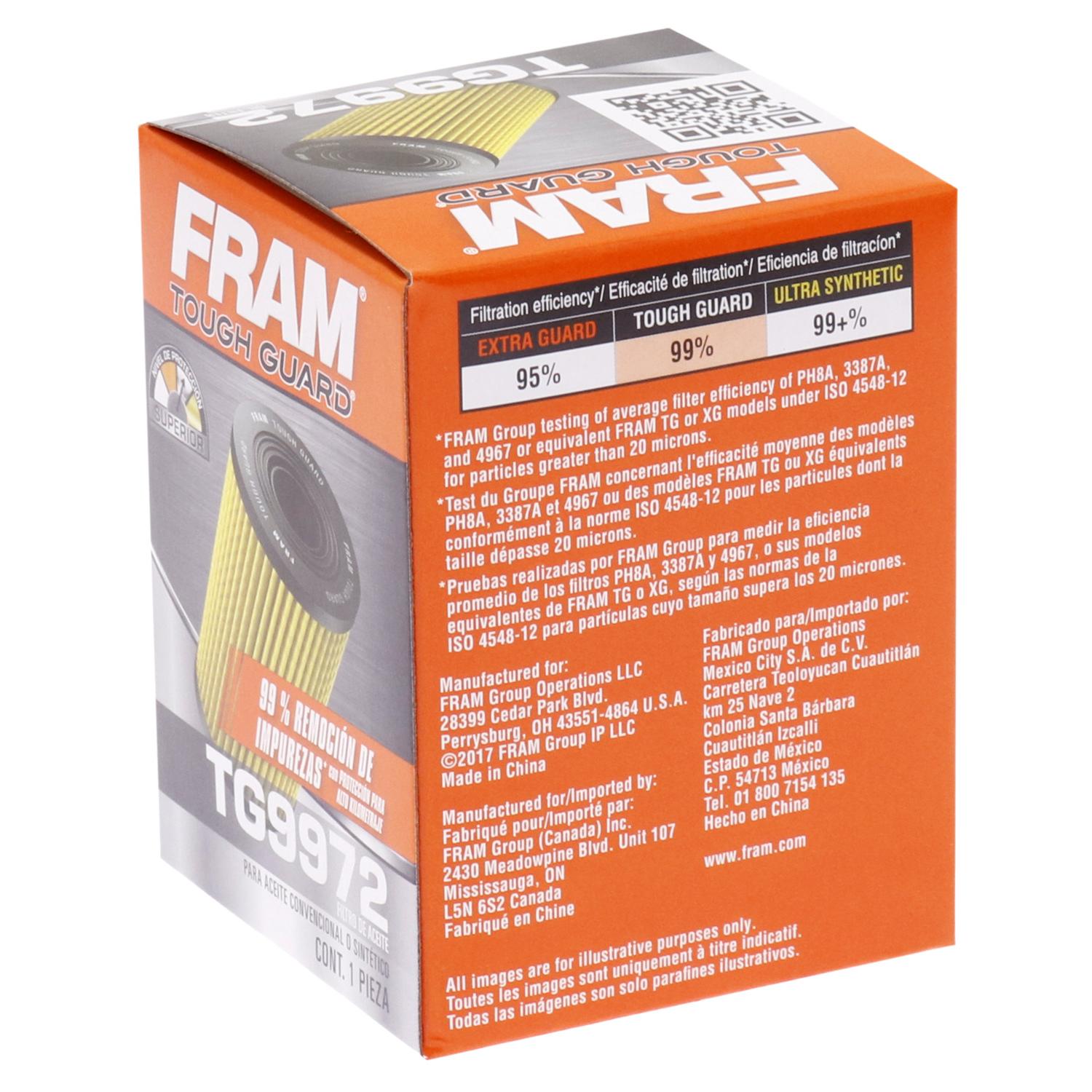 Fram TG9972 - Engine Oil Filter Fram TG9972 Engine Oil Filter product image 5 of 6