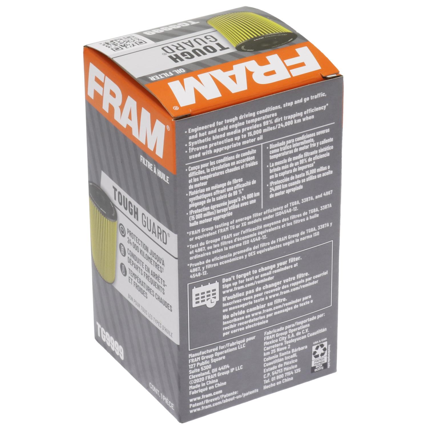 Fram TG9999 - Engine Oil Filter Fram TG9999 Engine Oil Filter product image 8 of 9