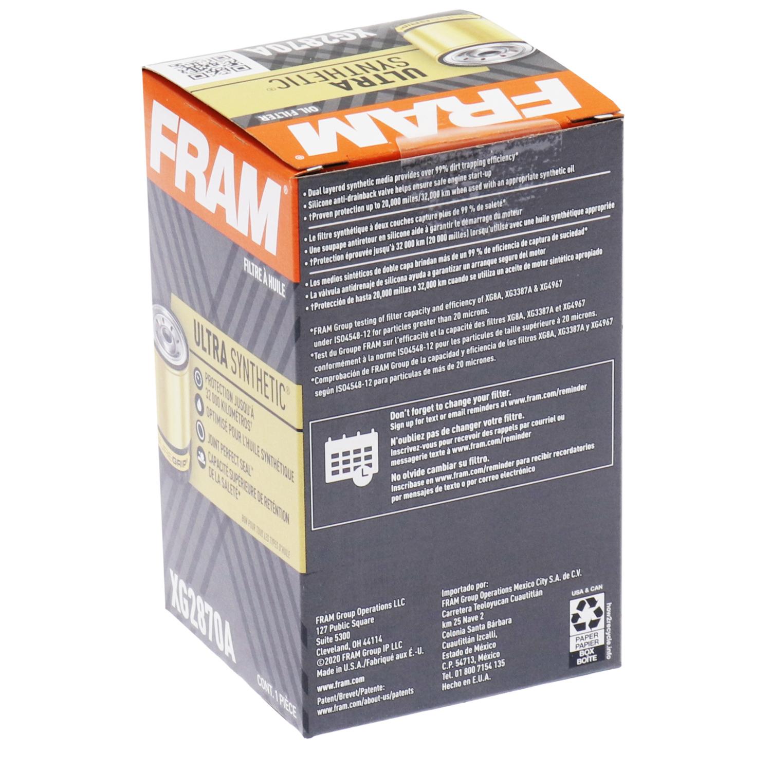 Fram XG2870A Engine Oil Filter product image 1 of 5