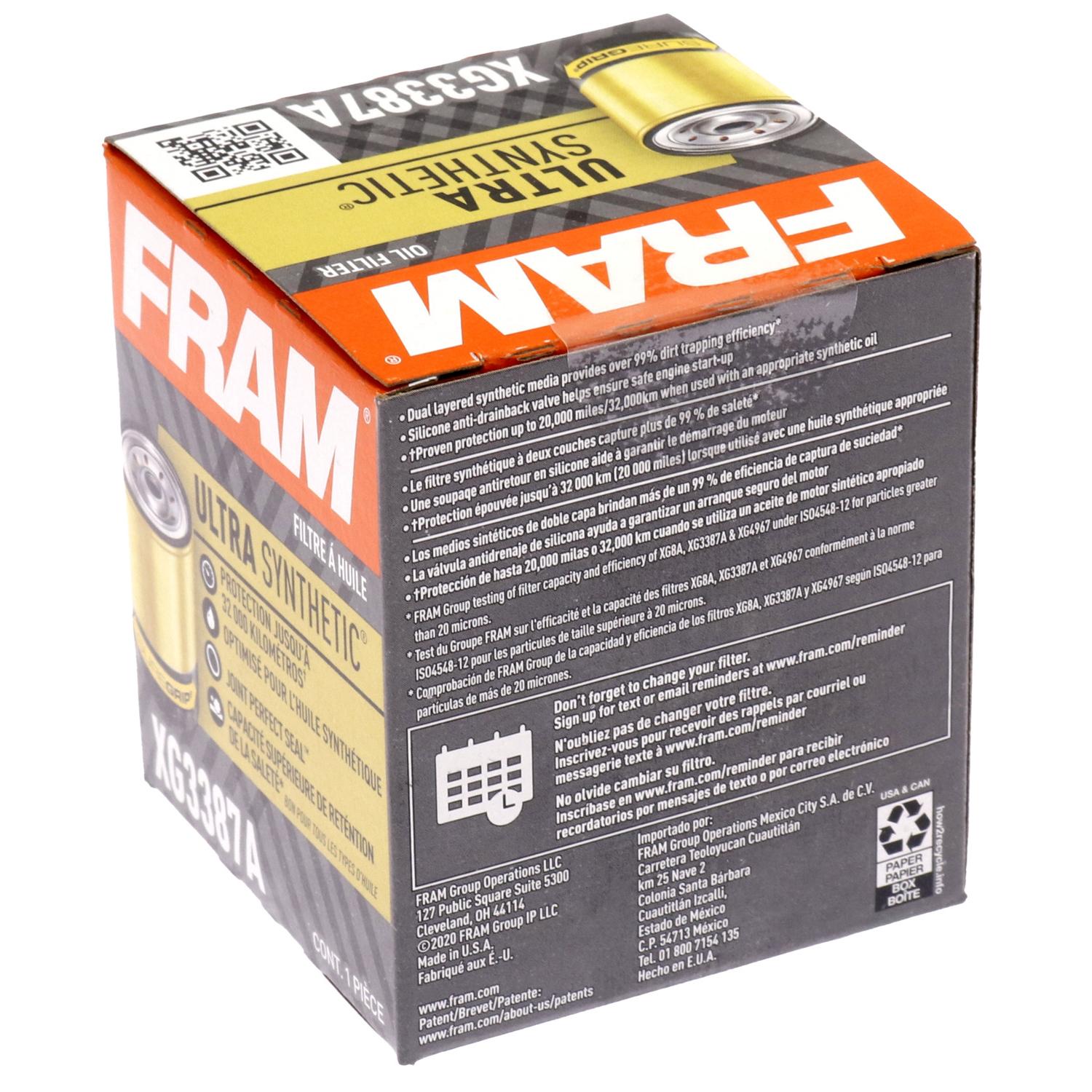 Fram XG3387A Engine Oil Filter product image 1 of 5