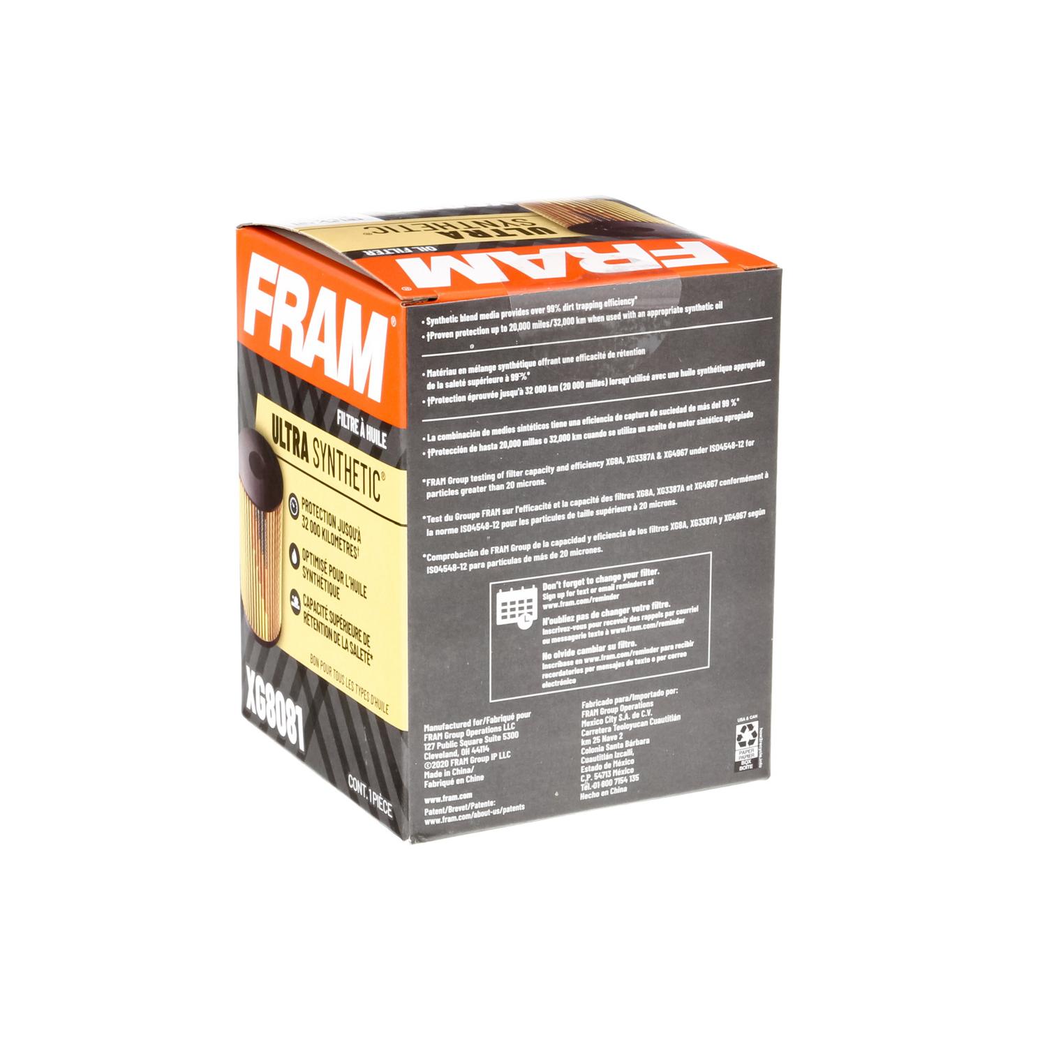 Fram XG8081 Engine Oil Filter product image 5 of 6