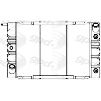 Global Parts Distributors 1025 Radiator product image 1 of 1