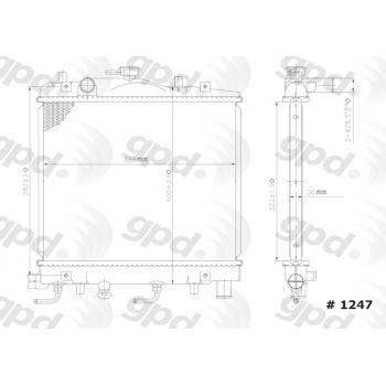 Global Parts Distributors 1247 Radiator product image 1 of 1