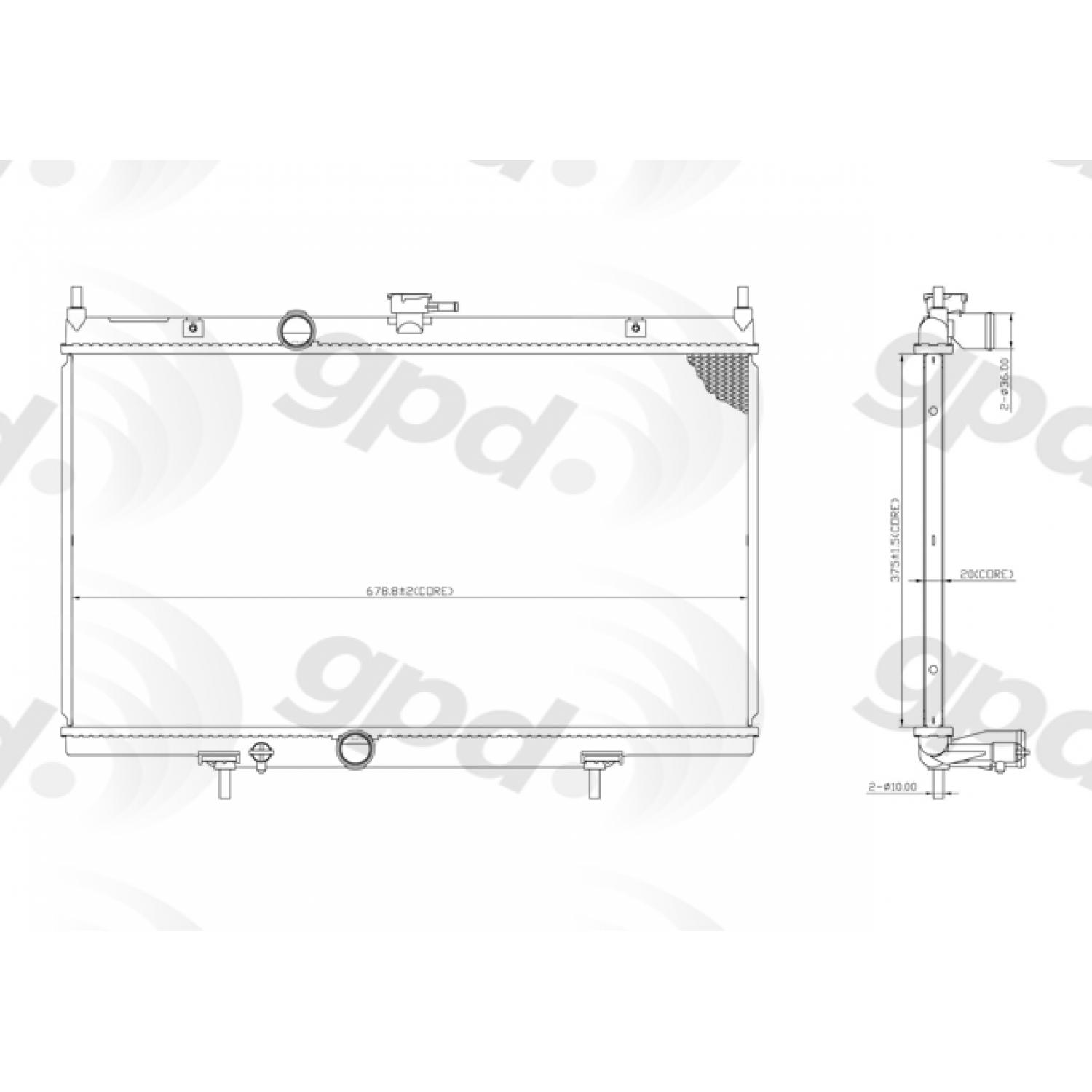 Global Parts Distributors 13020C Radiator product image 1 of 1