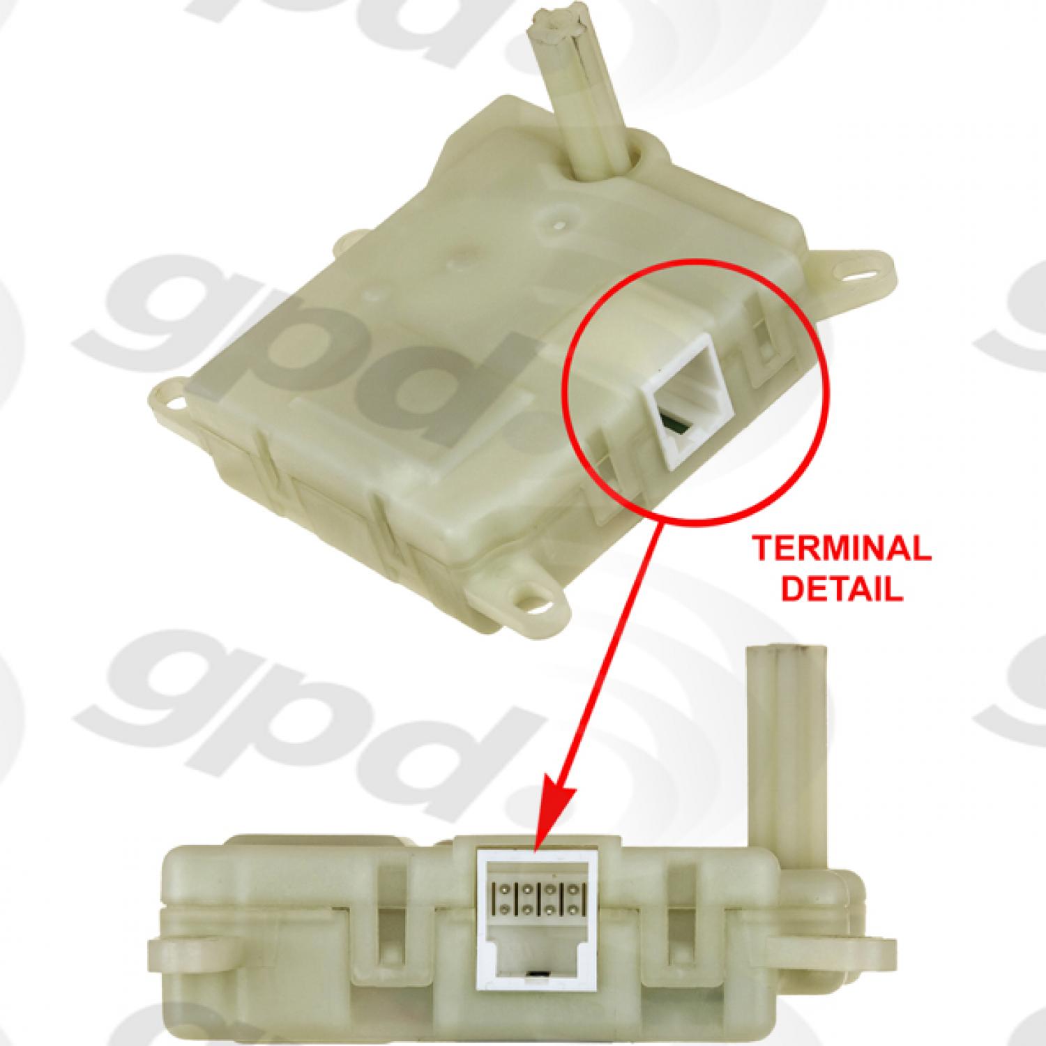 Global Parts Distributors 1711898 HVAC Heater Blend Door Actuator product image 1 of 2