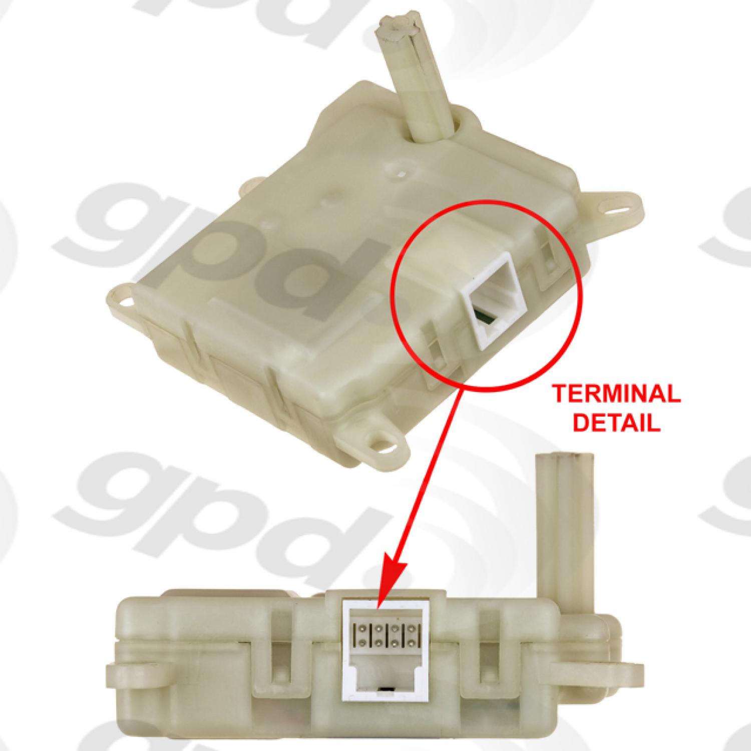 Global Parts Distributors 1711907 HVAC Heater Blend Door Actuator product image 1 of 1