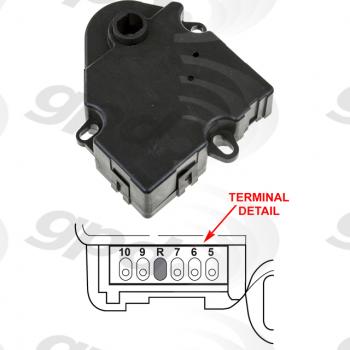 Global Parts Distributors 1712071 HVAC Mode Door Actuator product image 1 of 1