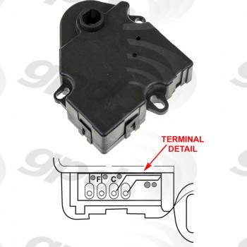 Global Parts Distributors 1712081 HVAC Mode Door Actuator product image 1 of 1