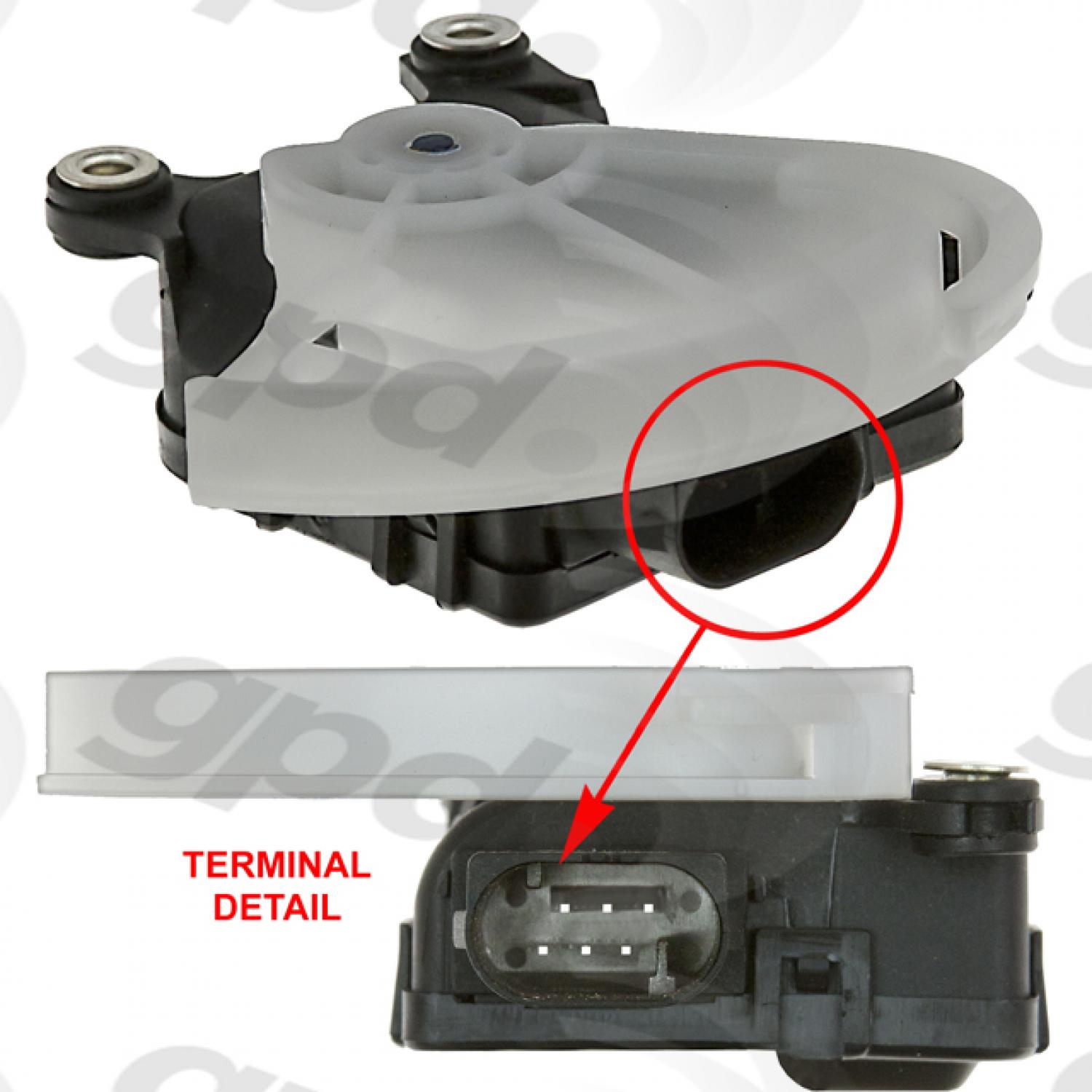 Global Parts Distributors 1712281 HVAC Recirculation Door Actuator product image 1 of 1