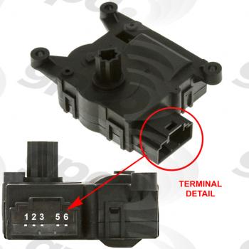 Global Parts Distributors 1712288 HVAC Mode Door Actuator product image 1 of 1