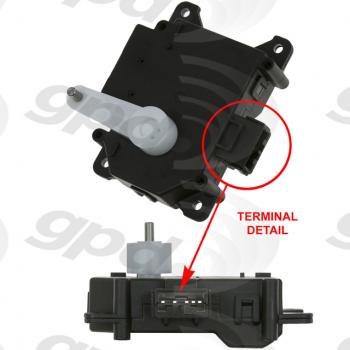 Global Parts Distributors 1712289 HVAC Heater Blend Door Actuator product image 1 of 1