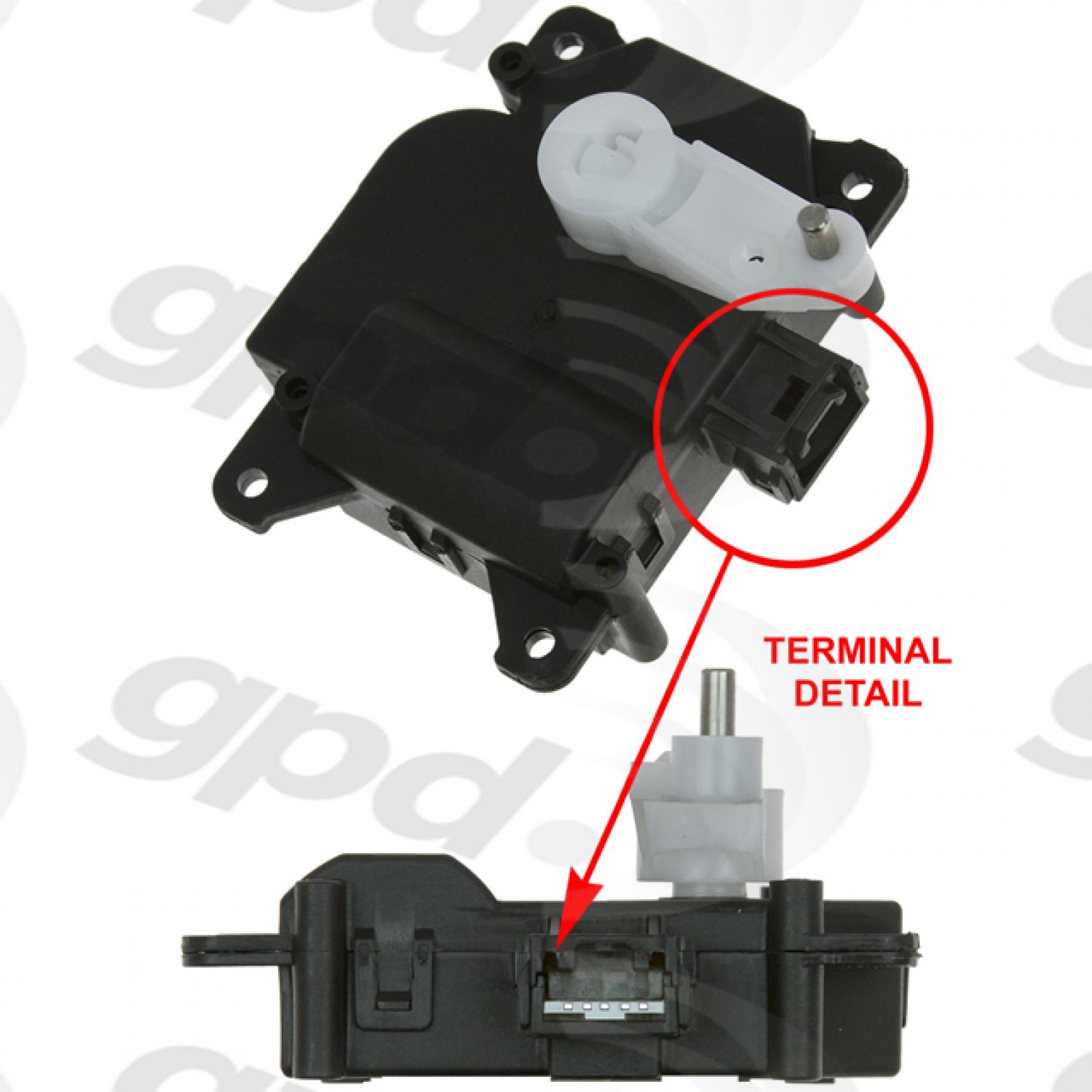 Global Parts Distributors 1712290 HVAC Heater Blend Door Actuator product image 1 of 1