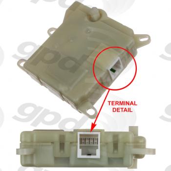 Global Parts Distributors 1712308 HVAC Heater Blend Door Actuator product image 1 of 1