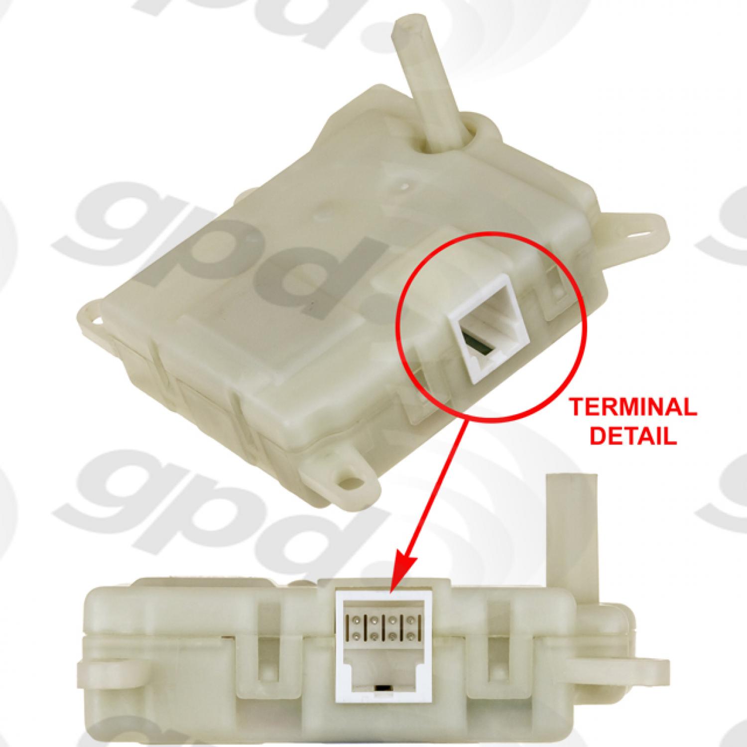 Global Parts Distributors 1712312 HVAC Heater Blend Door Actuator product image 1 of 1