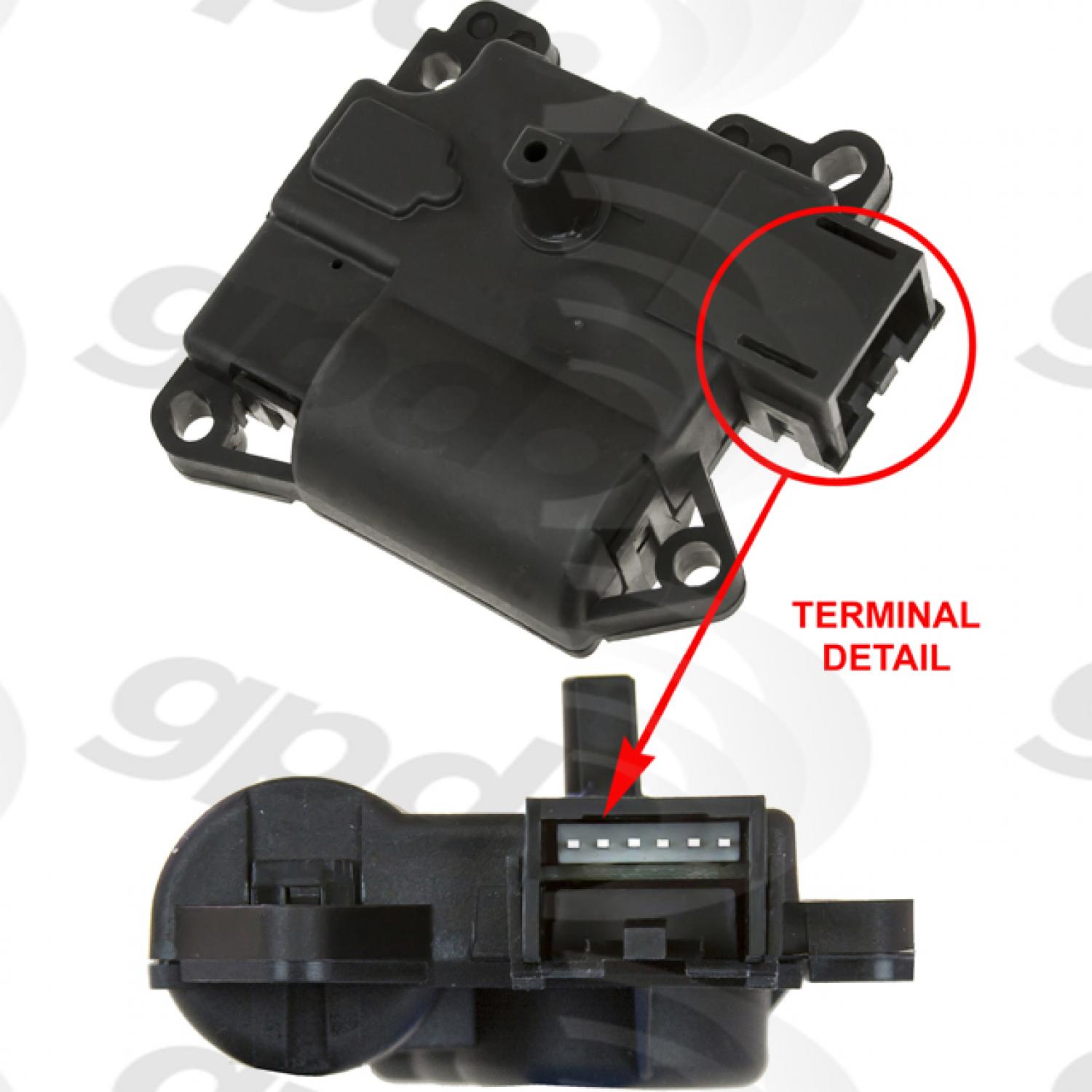 Global Parts Distributors 1712316 HVAC Mode Door Actuator product image 1 of 1
