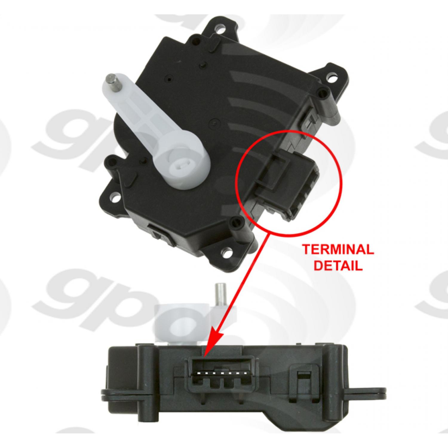 Global Parts Distributors 1712322 HVAC Heater Blend Door Actuator product image 1 of 1