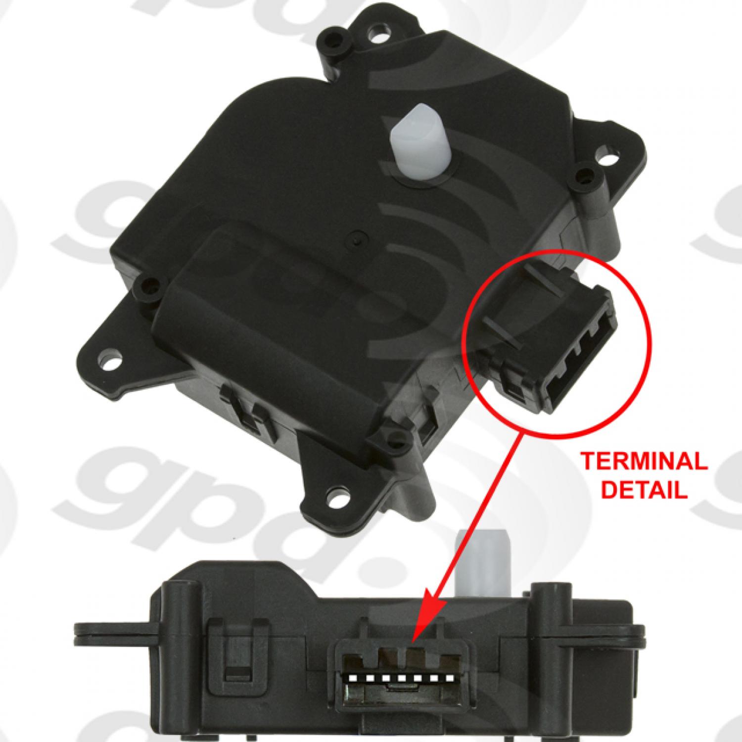 Global Parts Distributors 1712323 - HVAC Recirculation Door Actuator Global Parts Distributors 1712323 HVAC Recirculation Door Actuator product image 1 of 1
