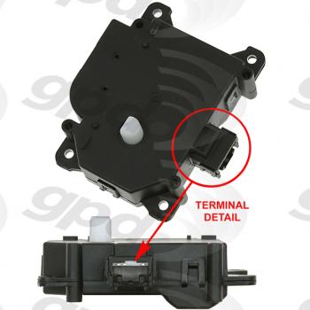 Global Parts Distributors 1712330 HVAC Recirculation Door Actuator product image 1 of 1