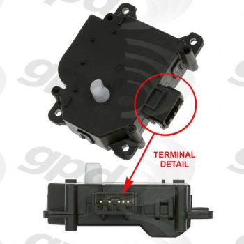 Global Parts Distributors 1712331 HVAC Mode Door Actuator product image 1 of 1