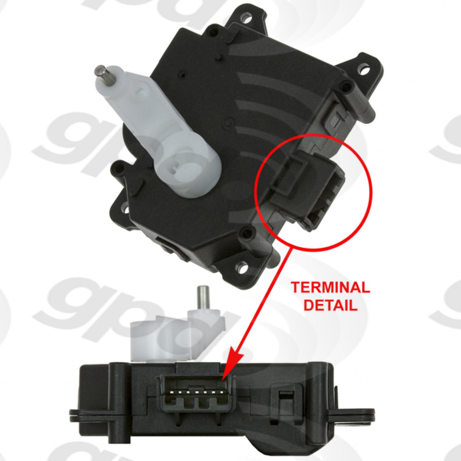 Global Parts Distributors 1712332 HVAC Mode Door Actuator product image 1 of 1