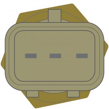 Global Parts Distributors 1712628 Engine Coolant Temperature Sensor product image 2 of 2