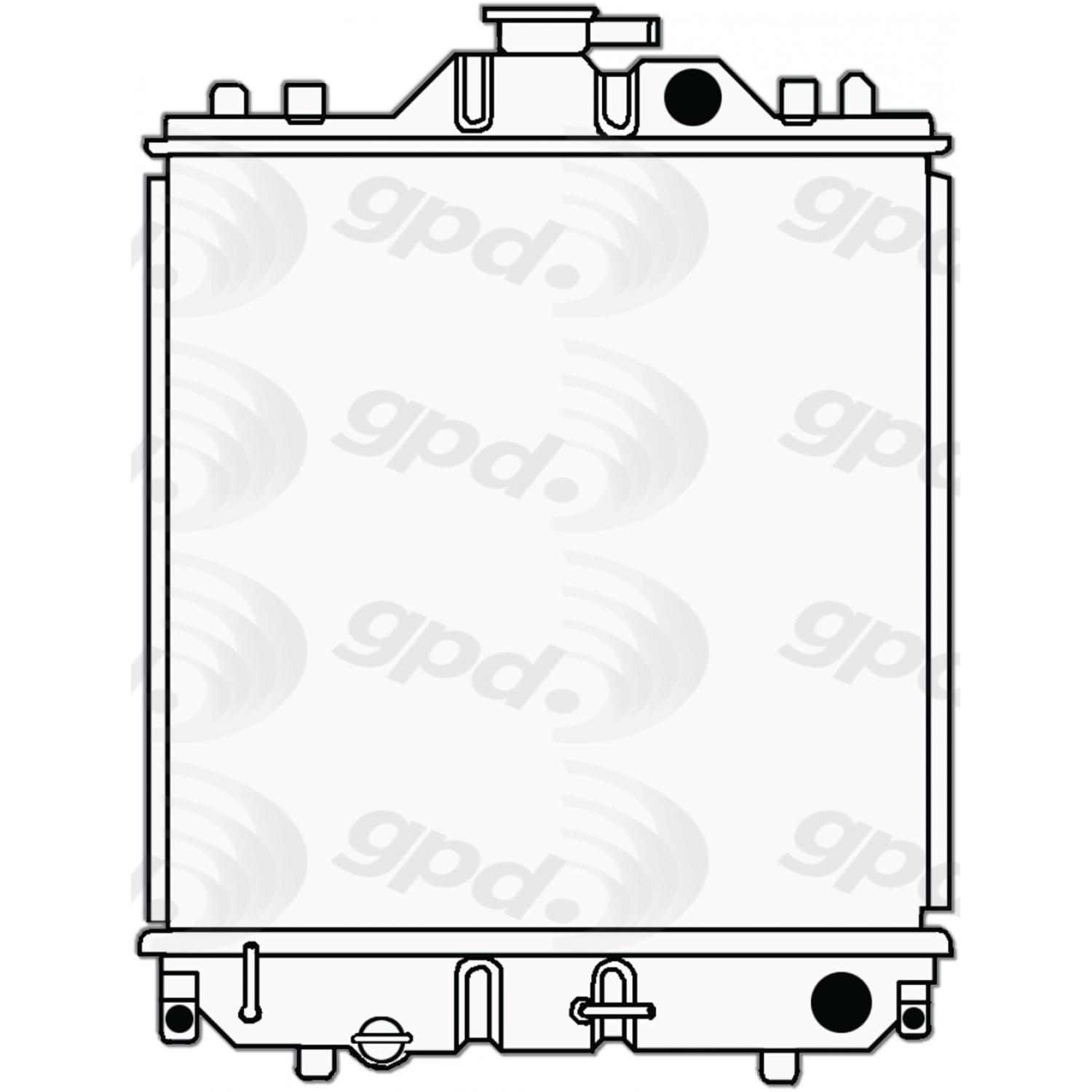 Global Parts Distributors 2155 Radiator product image 1 of 1