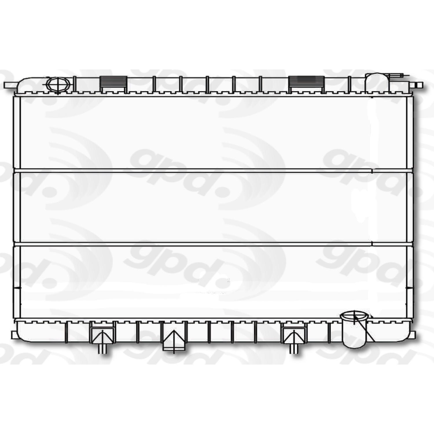 Global Parts Distributors 2160 Radiator product image 1 of 1