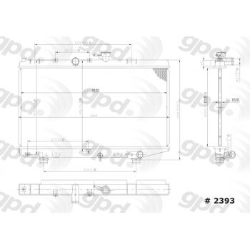 Global Parts Distributors 2393 Radiator product image 1 of 1