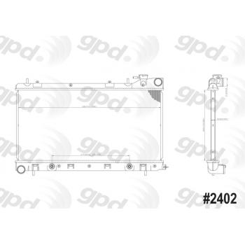 Global Parts Distributors 2402C Radiator product image 1 of 1