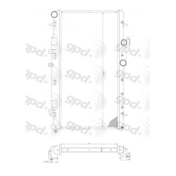 Global Parts Distributors 2704 Radiator product image 1 of 1