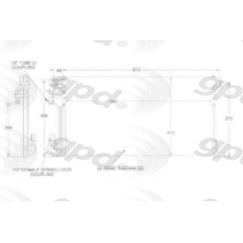 Global Parts Distributors 4626 A/C Condenser product image 1 of 1