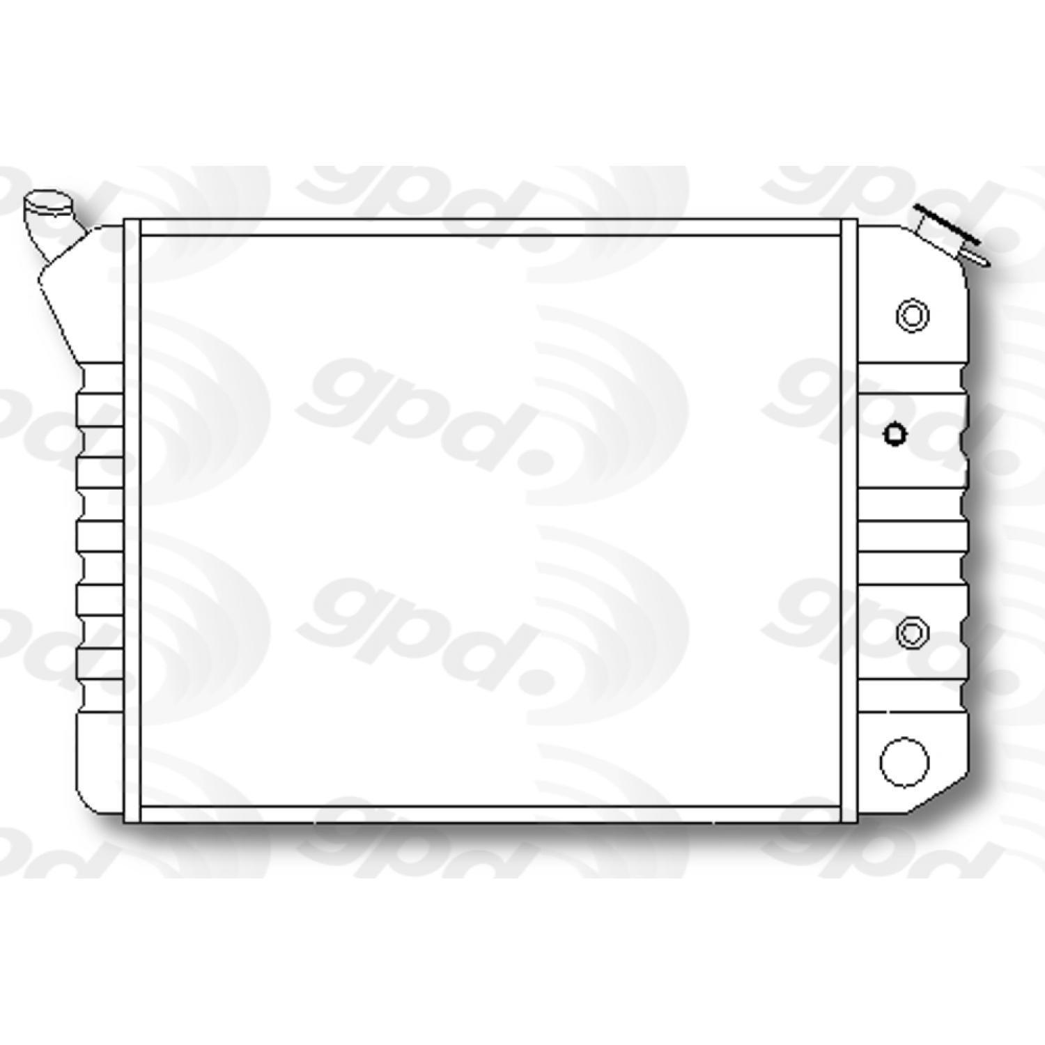 Global Parts Distributors 467 - Radiator Global Parts Distributors 467 Radiator product image 1 of 1