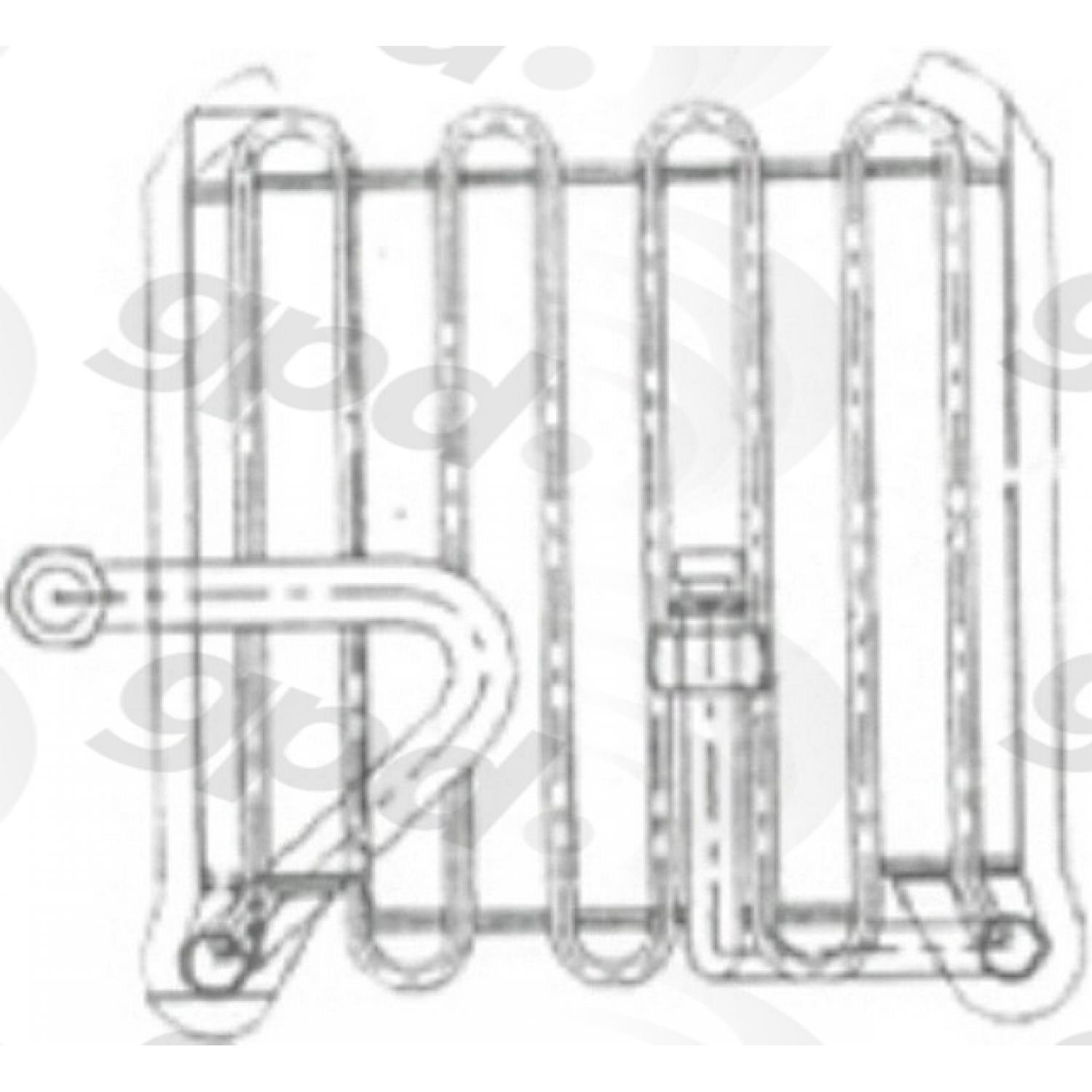 Global Parts Distributors 4711842 A/C Evaporator Core product image 1 of 1