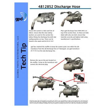 Global Parts Distributors 4812852 A/C Refrigerant Discharge Hose product image 3 of 3