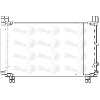 Global Parts Distributors 4912 A/C Condenser product image 1 of 1