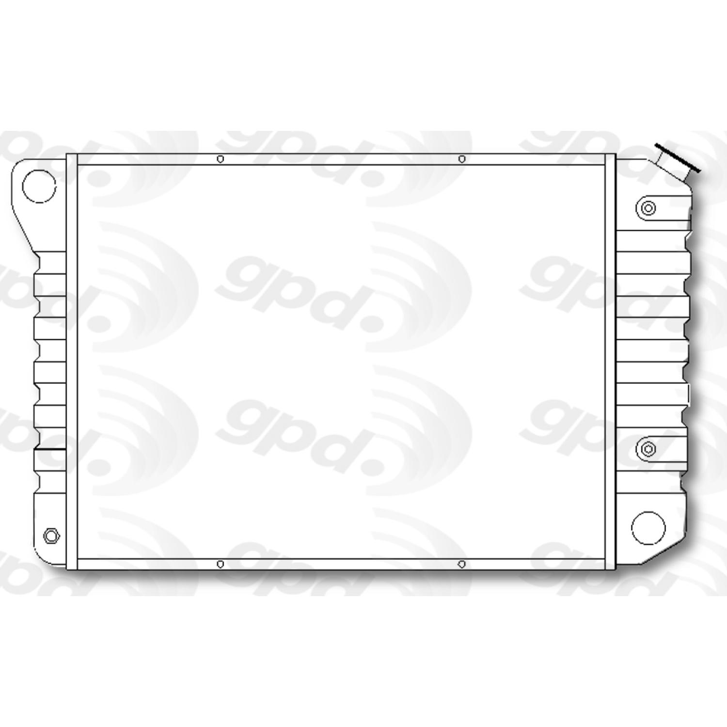 Global Parts Distributors 574 - Radiator Global Parts Distributors 574 Radiator product image 1 of 1