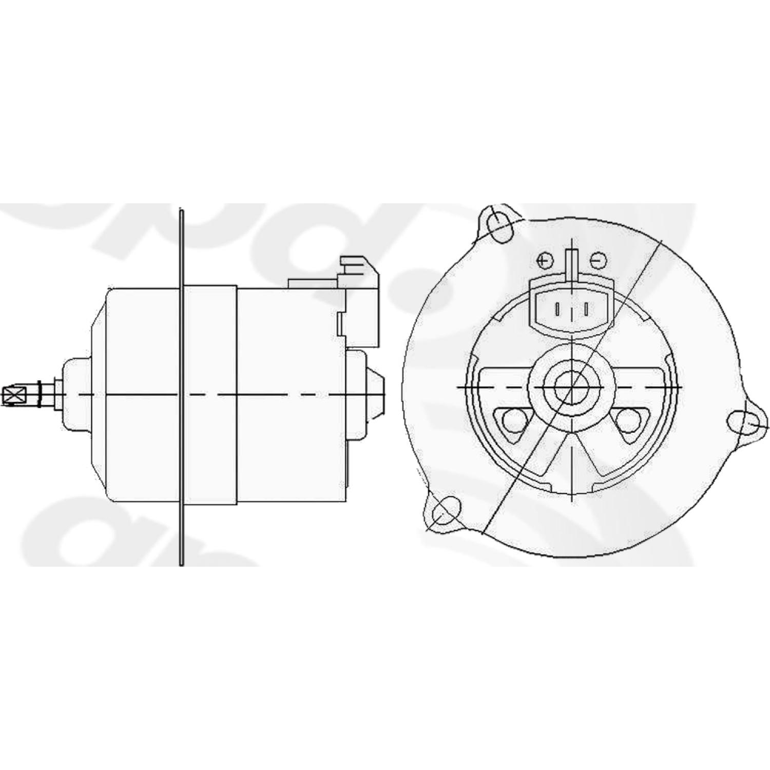 Global Parts Distributors 630530 - Engine Cooling Fan Motor Global Parts Distributors 630530 Engine Cooling Fan Motor product image 1 of 1