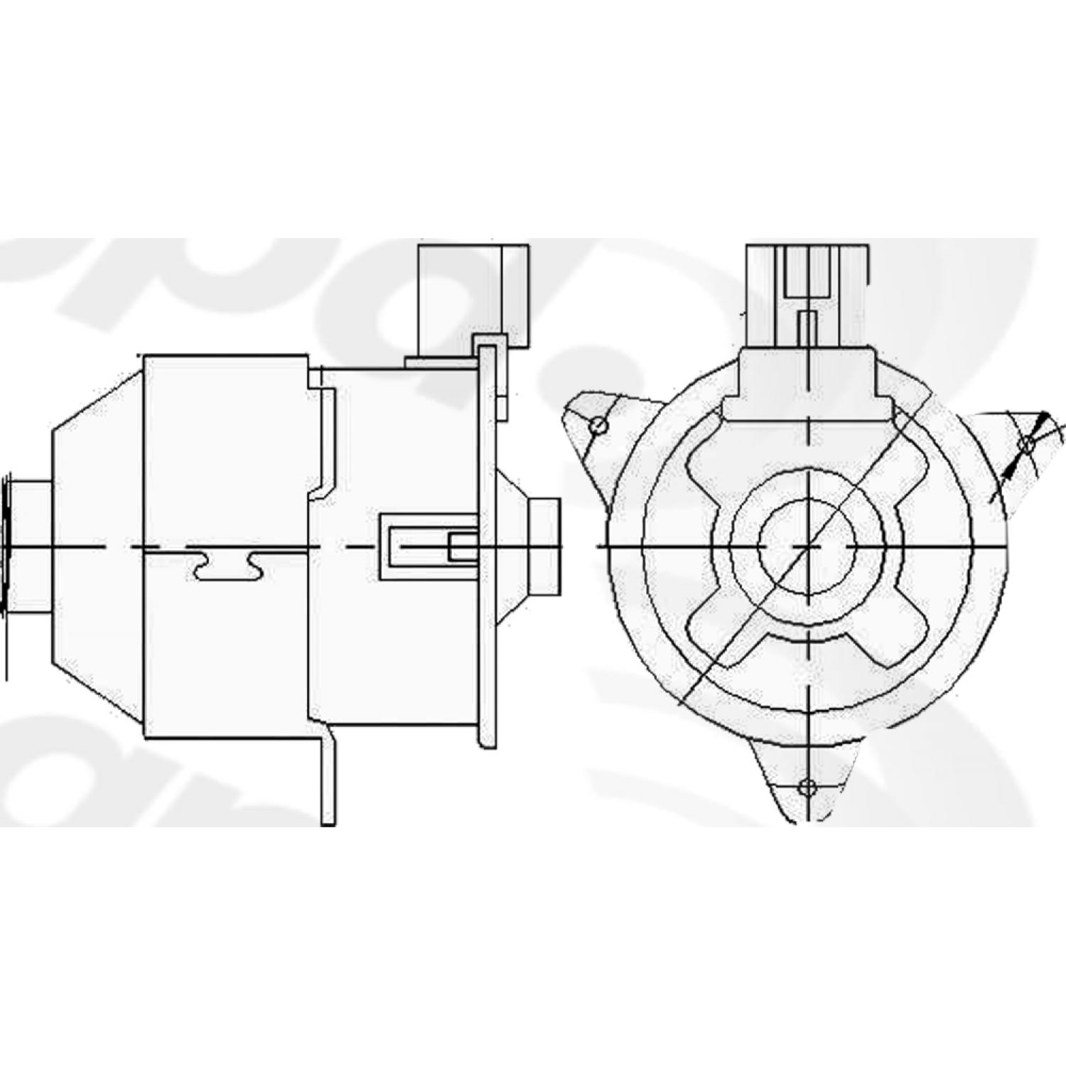 Global Parts Distributors 630660 - Engine Cooling Fan Motor Global Parts Distributors 630660 Engine Cooling Fan Motor product image 1 of 1