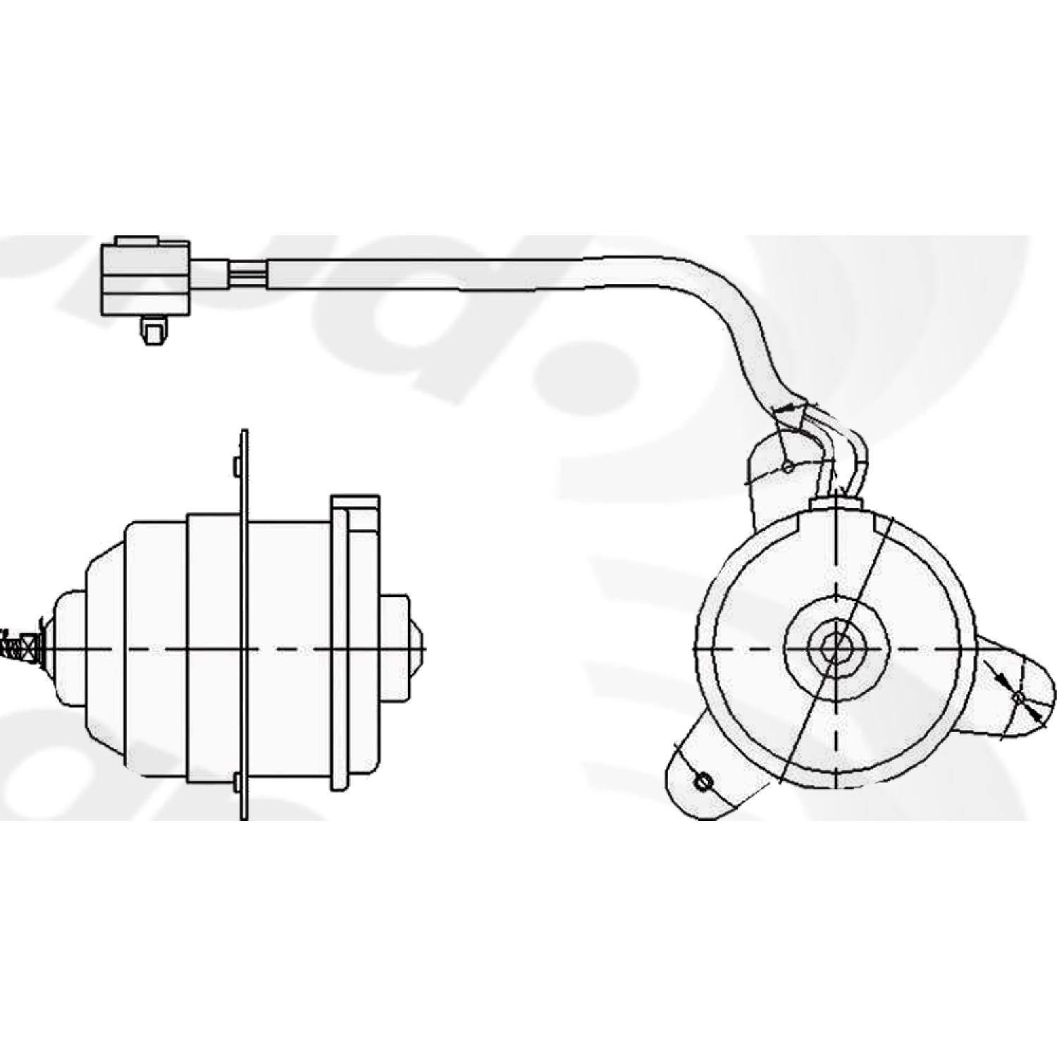 Global Parts Distributors 630730 - Engine Cooling Fan Motor Global Parts Distributors 630730 Engine Cooling Fan Motor product image 1 of 1
