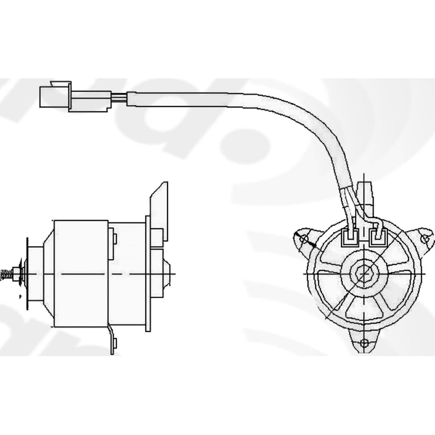 Global Parts Distributors 630810 - Engine Cooling Fan Motor Global Parts Distributors 630810 Engine Cooling Fan Motor product image 1 of 1