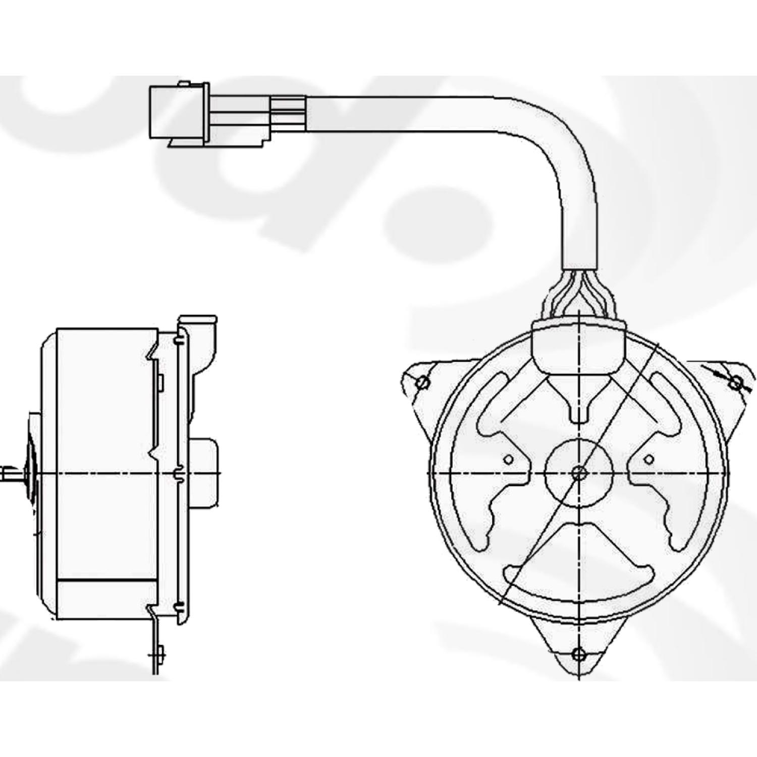 Global Parts Distributors 630820 - Engine Cooling Fan Motor Global Parts Distributors 630820 Engine Cooling Fan Motor product image 1 of 1