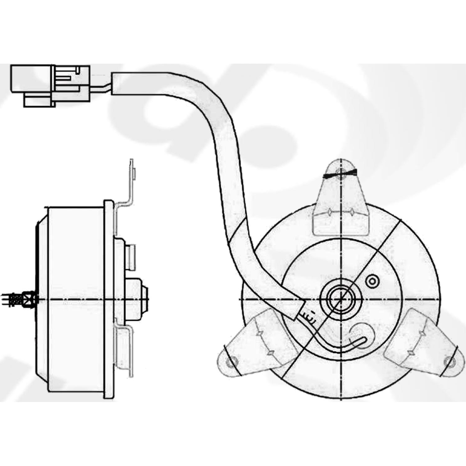 Global Parts Distributors 630880 - Engine Cooling Fan Motor Global Parts Distributors 630880 Engine Cooling Fan Motor product image 1 of 1
