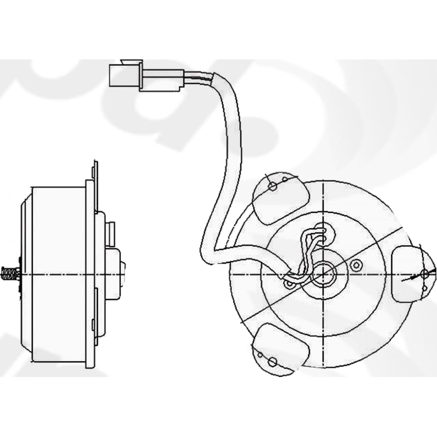 Global Parts Distributors 630900 - Engine Cooling Fan Motor Global Parts Distributors 630900 Engine Cooling Fan Motor product image 1 of 1