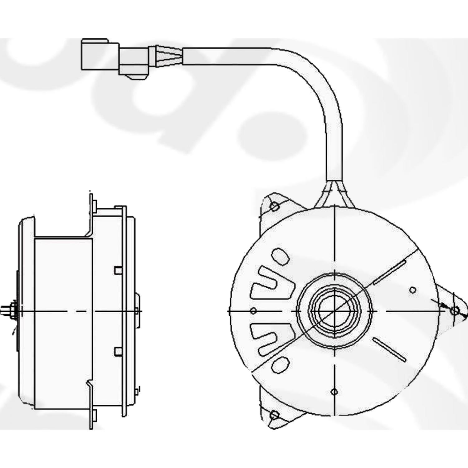 Global Parts Distributors 631000 - Engine Cooling Fan Motor Global Parts Distributors 631000 Engine Cooling Fan Motor product image 1 of 1