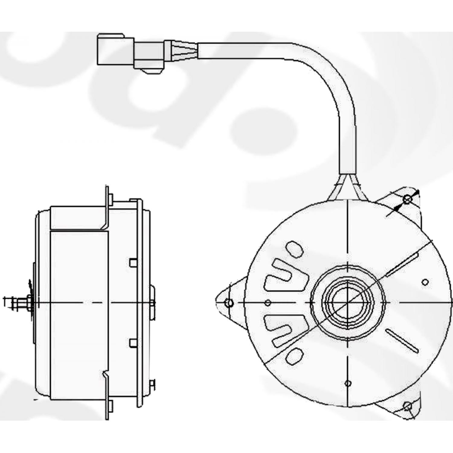 Global Parts Distributors 631130 - Engine Cooling Fan Motor Global Parts Distributors 631130 Engine Cooling Fan Motor product image 1 of 1