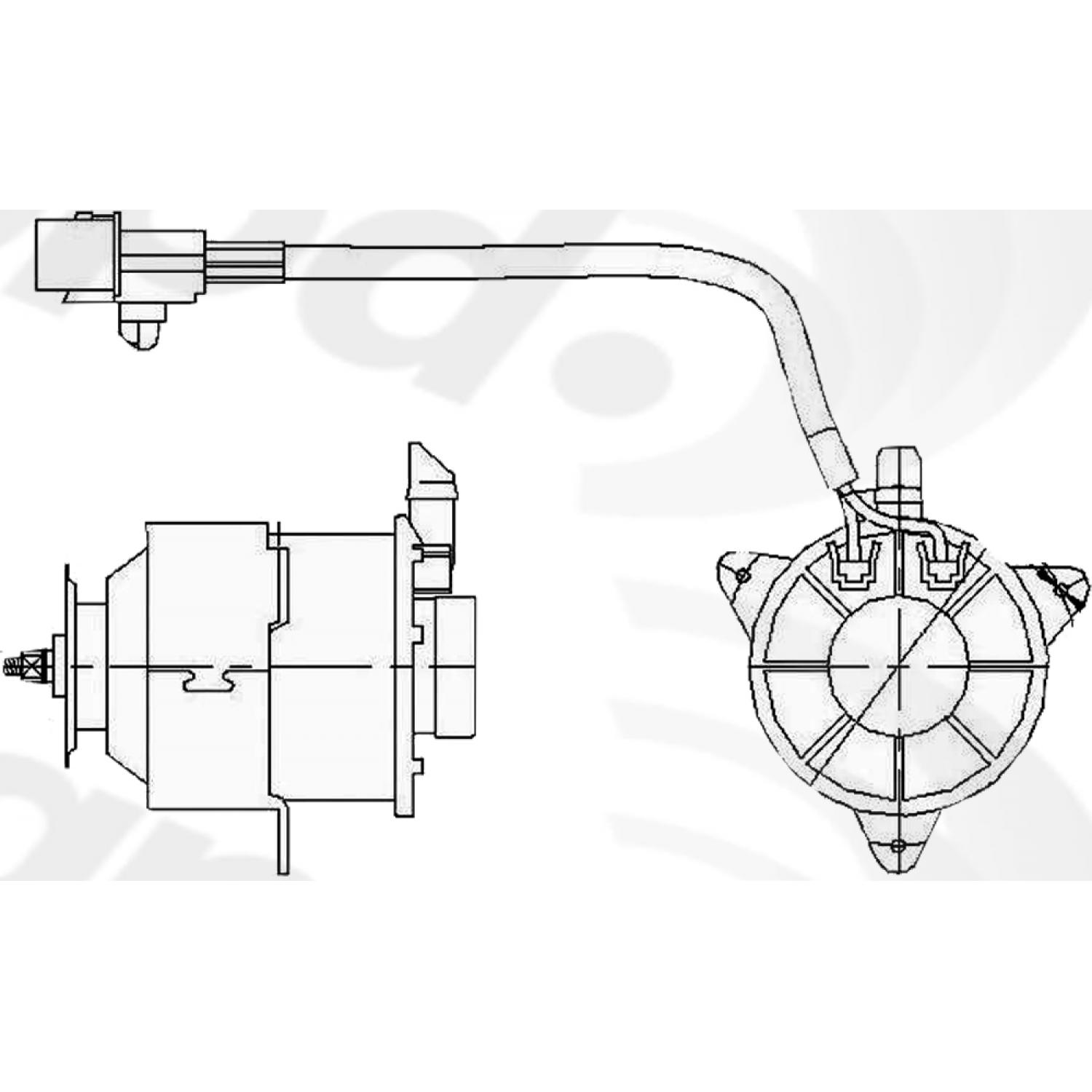 Global Parts Distributors 631140 - Engine Cooling Fan Motor Global Parts Distributors 631140 Engine Cooling Fan Motor product image 1 of 1