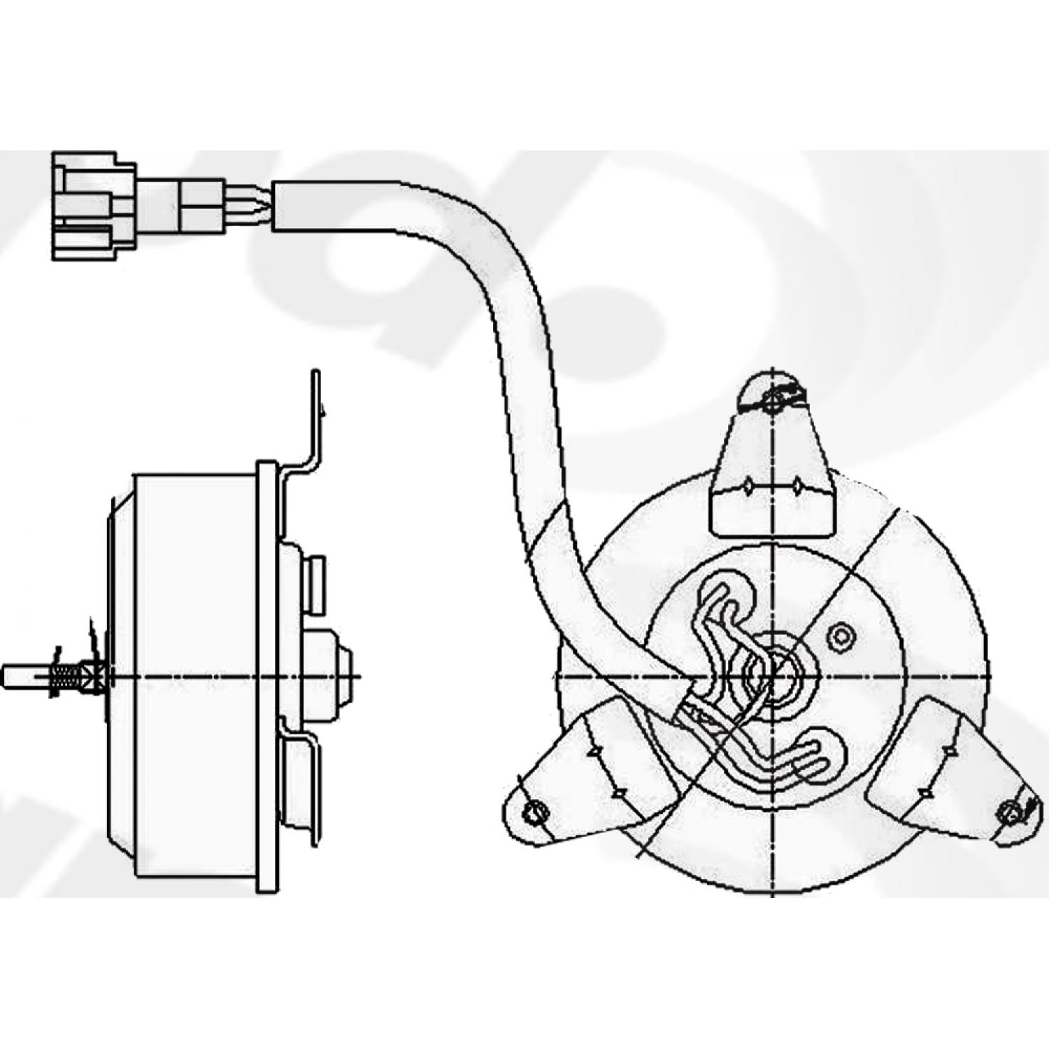 Global Parts Distributors 631210 - Engine Cooling Fan Motor Global Parts Distributors 631210 Engine Cooling Fan Motor product image 1 of 1